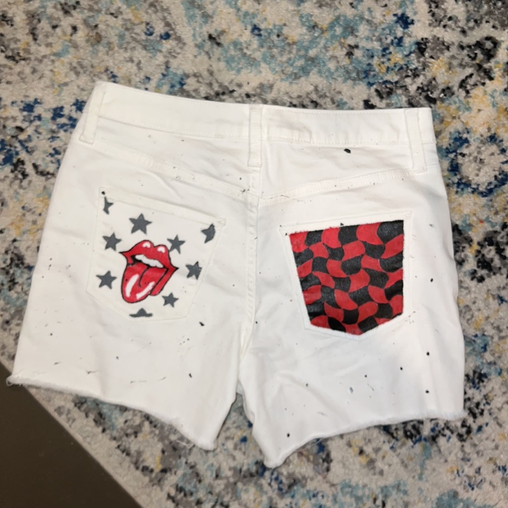 DIY high rise shorts